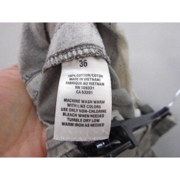 Aeropostale Mens Authentic Paratrooper Pocket Cargo Shorts Size 36 Gray - Picture 16 of 16